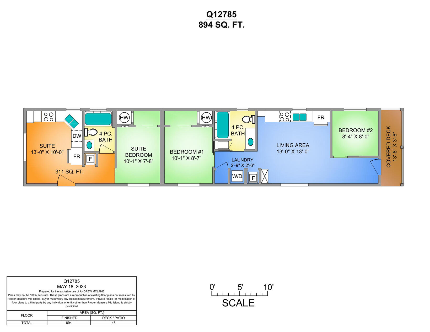 2 Bedrom & Suite - Q12785E (CUSTOM 14'W) 2 Bedrom & Suite - Q12785E (CUSTOM 14'W)